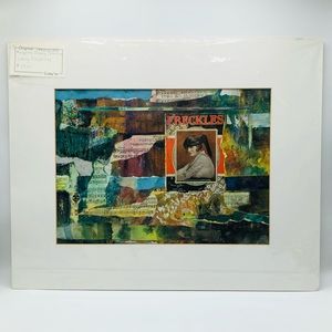 Original Art by Loey’re Loey Siering Multimedia Collage of Freckles Sheet Music